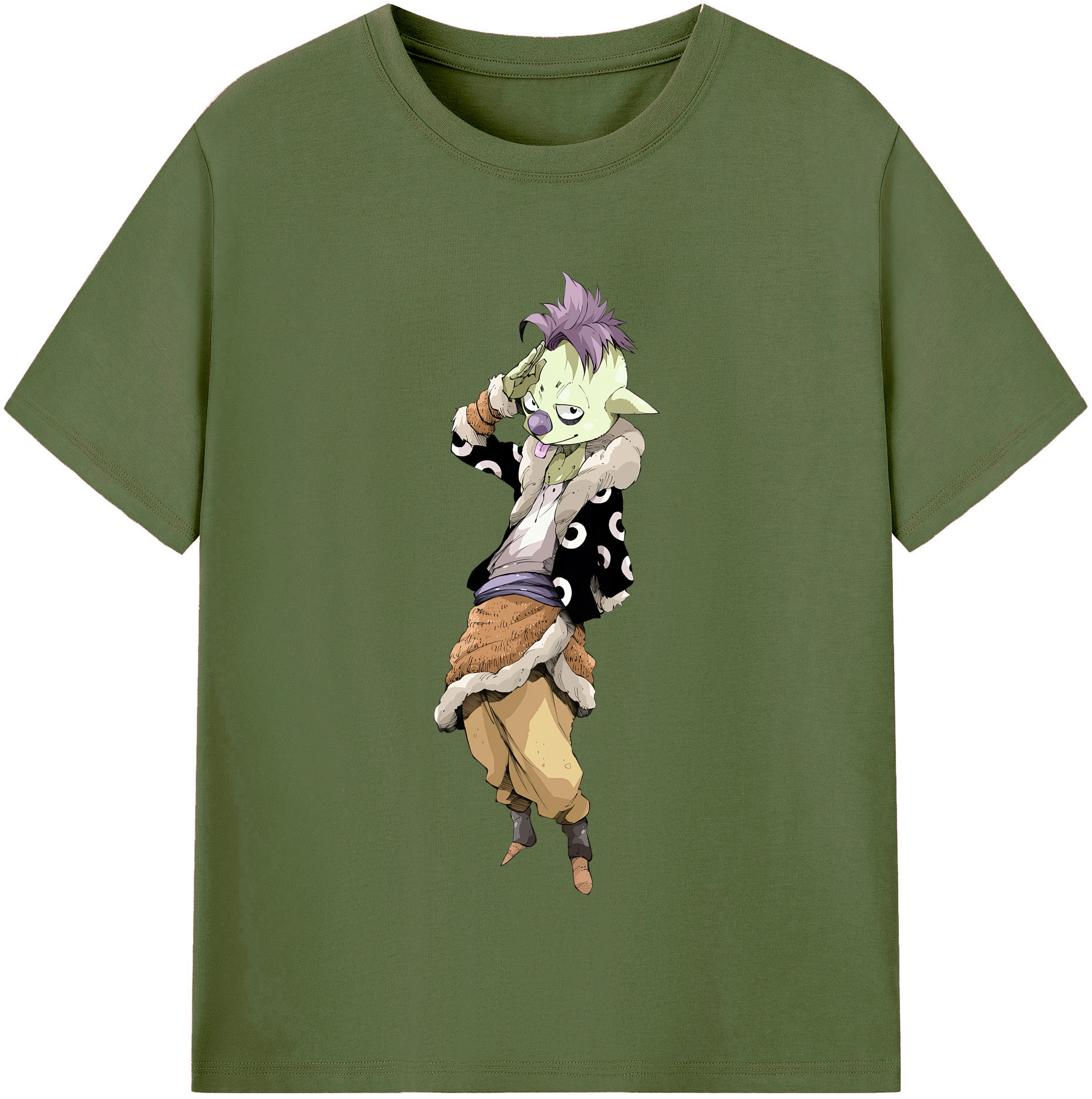 （画像用） 転スラ Regarding Reincarnated to Slime 綿100％半袖Tシャツ（フロントプリント）